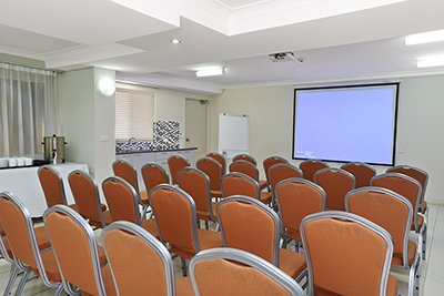 Motel Conference Room Seats in Rows